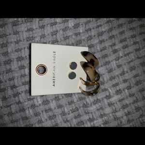 Set of three earrings